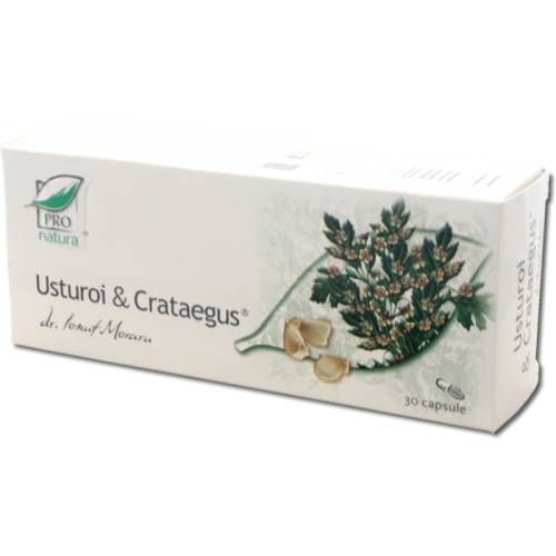 Usturoi cu Crataegus, imbunatateste circulatia sangelui, 30 capsule, Medica - ProNatura