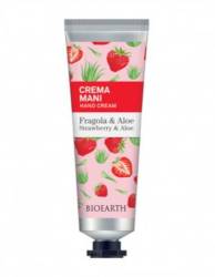Crema de maini cu aloe si capsuni, 30 ml, Family Bioearth