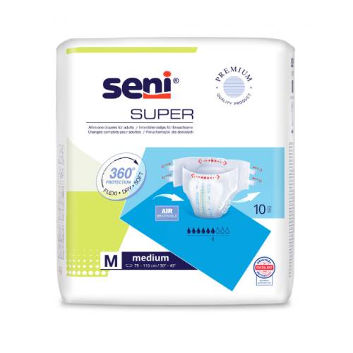 Scutece Medium, 10 bucati, Seni