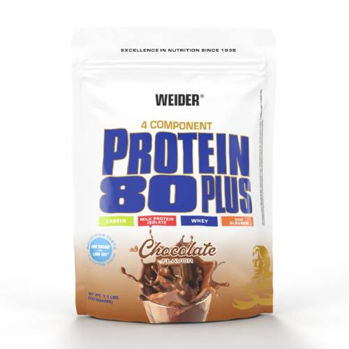Pudra proteica cu aroma de Chocolate Protein 80+, 500g, Weider