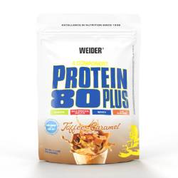 Pudra proteica cu aroma de Toffee-Caramel Protein 80+, 500g, Weider