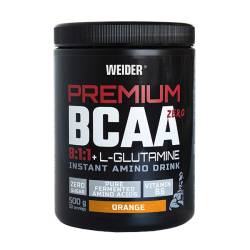 Aminoacizi pulbere cu aroma de Orange Premium BCAA 8:1:1 cu L-Glutamina powder, 500g, Weider