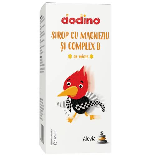 Sirop cu magneziu si complex B cu miere Dodino, 150ml, Alevia