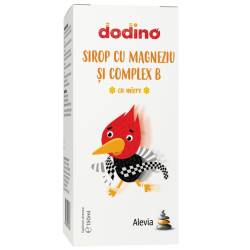 Sirop cu magneziu si complex B cu miere Dodino, 150ml, Alevia