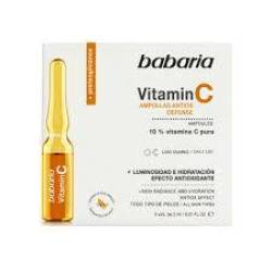 Fiole cu Vitamina C pentru luminozitatea tenului, 10 ml, Babaria