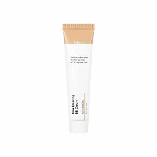 PURITO Cica Clearing Crema Coloranta de fata BB Cream 15 Rose Ivory, 30ml