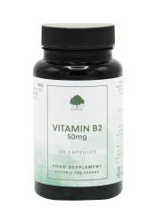 Vitamina B2 Riboflavina, 50 mg, 120 capsule, G&G Food Suplies