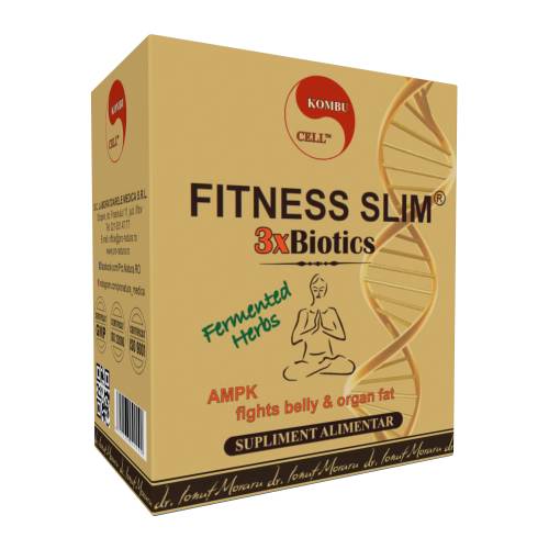 Fitness Slim 3xBiotics, ajuta la arderea grasimilor, 30 plicuri, Medica - Pro Natura