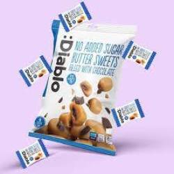 Boamboane cu unt umplute cu ciocolata, fara zahar, 75 g, Diablo