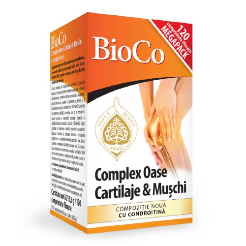 Complex Oase Cartilaje Mușchi cu condroitina, 120 comprimate, BioCo