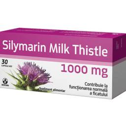 SILYMARIN MILK THISTLE 1000 mg - ficat sanatos, 30 capsule moi, BIOFARM
