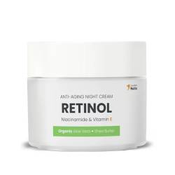 Crema de noapte anti-imbatranire si hidratanta cu retinol, niacinamida, vitamina E 50 ml Swedish Skincare