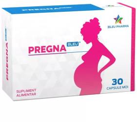 PREGNABLEU - supliment femei insarcinate, 30 capsule moi, BLEU PHARMA
