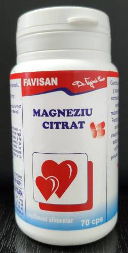 MAGNEZIU CITRAT, 70 capsule, Favisan