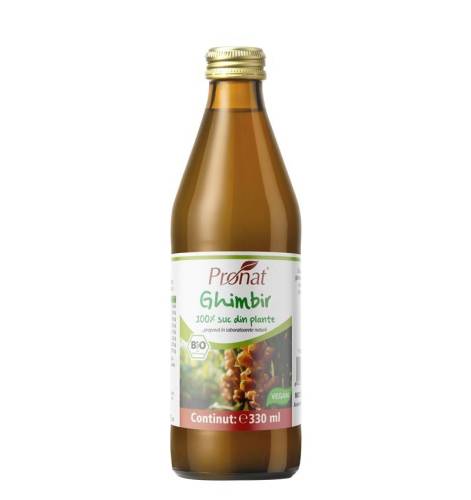 Suc pur de ghimbir, eco-bio, 330 ml, Medicura