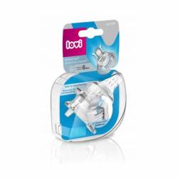 LOVI Dynamic, Tetina silicon, Cu flux mediu, +6 luni, 2 bucati