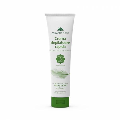 Cosmetic Plant Crema depilatoare rapida cu extract de aloe vera, 150ml