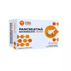 Pancreatina Micronizată 25000, 30 capsule – Esvida Pharma