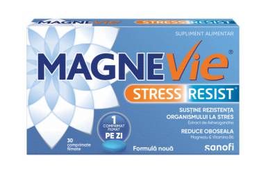 MagneVie Stress Resist Ashwagandha, 30 comprimate filmate, Sanofi