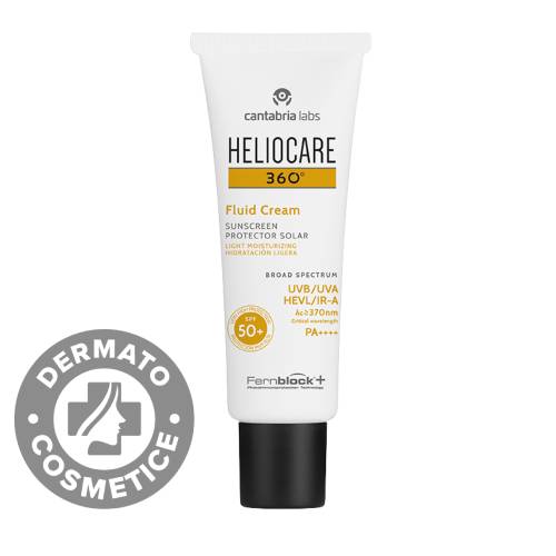 Fluid crema cu SPF50+ Heliocare 360º, 50ml, Cantabria Labs