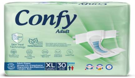 Scutece pentru adulti Jumbo Marime XL, 30 bucati, Confy