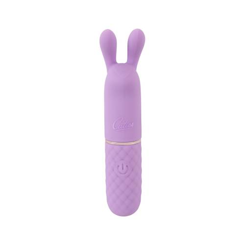Mini vibrator iepuras cu 10 moduri de vibratie mov, 1 bucata, Cuties