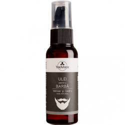 Ulei pentru barba cu Vetiver si Cedru, 50ml - Trio Verde