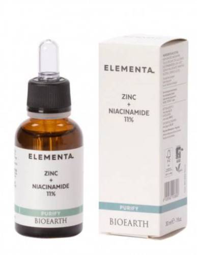 Ser de fata cu Niacinamida si Zinc, 30 ml, Elementa Bioearth