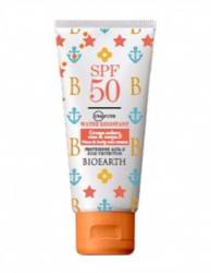 Crema solara SPF 50, fata si corp, rezistenta la apa, 100 ml, Bioearth