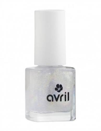 Lac de unghii Top Coat cu sclipici auriu, 7 ml, Avril