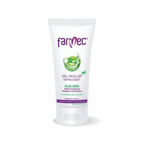 Farmec Gel micelar demachiant Aloe Vera, 100ml
