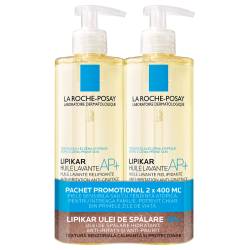 La Roche-Posay Bipack Lipikar Ulei 2 X 400 Ml + Mostra