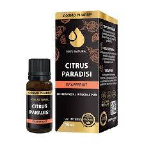 Ulei esential integral de Grapefruit, Citrus Paradis, 10 ml, Cosmo Pharm