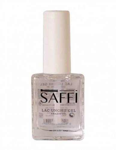 Lac de unghii gel transparent, 01, 10 ml, Saffi