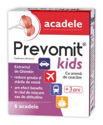 Prevomit kids acadele cu aroma de coacaze, 6 bucati, Zdrovit