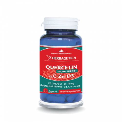 QUERCETIN IMUNO SUPORT, 30 capsule - HERBAGETICA