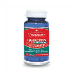 QUERCETIN IMUNO SUPORT, 30 capsule - HERBAGETICA