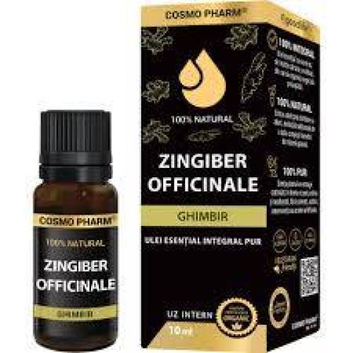 Ulei esential integral de Ghimbir, 10 ml, Cosmo Pharm