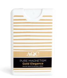 Apa de toaleta de buzunar Pure Magnetism Gold Elegance, 20ml, AQC Fragances