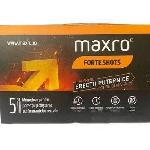 MAXRO FORTE SHOTS - pentru potenta, 5 monodoze x 10 ml, MAD HOUSE