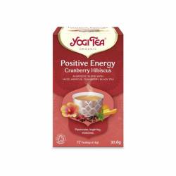 Yogi Tea Ceai Energie pozitiva cu merisor si hibiscus, 17 plicuri