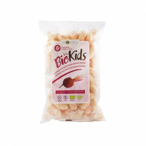 Biokids Pufuleti bio cu sfecla rosie, 55g