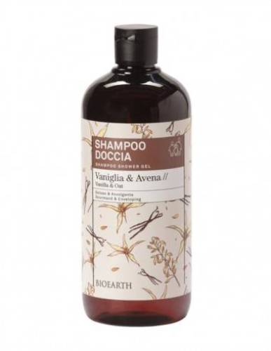Sampon si gel de dus cu vanilie si ovaz, 500 ml, Family Bioearth