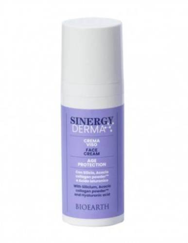 Crema de fata hidratanta, antirid, cu colagen, acid hialuronic si siliciu, 50 ml, Sinergy Derma Bioearth