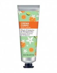 Crema de corp parfumata cu flori de portocal si bergamota, 75 ml, Family Bioearth