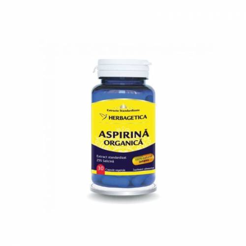 Herbagetica Aspirina Organica, 30 capsule