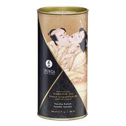 Ulei de masaj cu efect de incalzire Vanilla, 100ml, Shunga Erotic Art