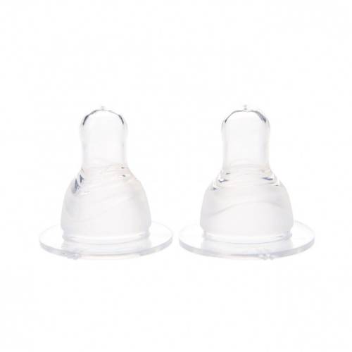 Tetina din silicon super fin 0 luni+ Baby, 2 bucati, Minut