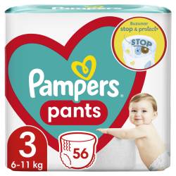 Scutece-chilotel Pants Marimea 3 pentru 6-11 kg, 56 bucati, Pampers