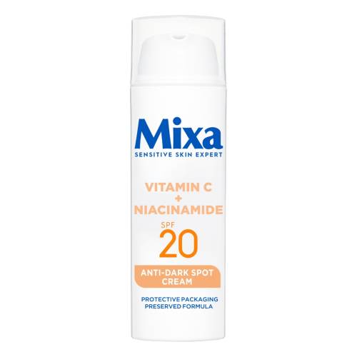 Crema anti-pete pigmentare cu SPF20 pentru tenul sensibil, 50ml, Mixa